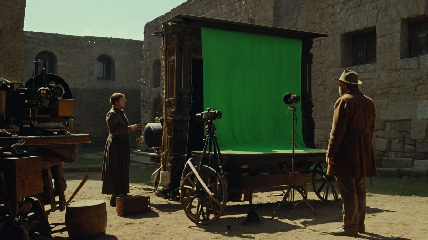 Leonardo_Kino_XL_create_an_image_about_composing_historic_film_0 compositing of movie